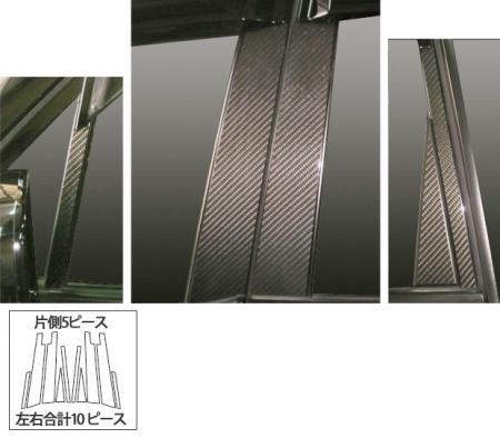 マジカルカーボン　ピラーセット　バイザーカットタイプ　ホンダ　ゼストスパーク　JE1/JE2　2008.12～2012.11（CPH-V51）