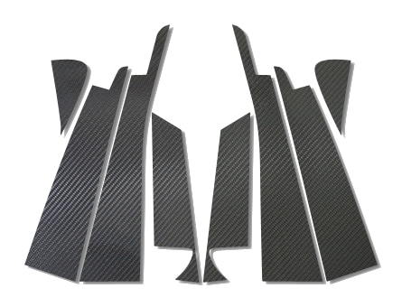 マジカルカーボン　ピラーセット　バイザーカットタイプ　トヨタ　アルファード/ヴェルファイア　GGH/ANH20系　2008.5～2015.1（CPT-V51）