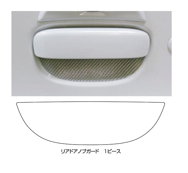 マジカルカーボン　リアドアノブガード　日産　デイズ ハイウェイスター　B21W　2013.06～2019.03（CDGN-12）