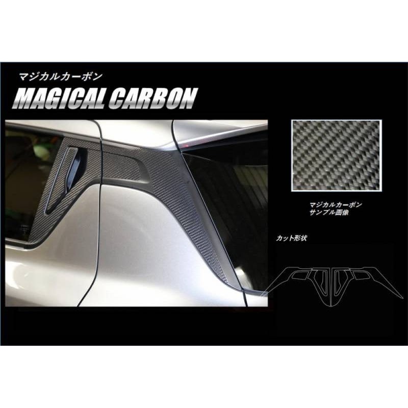 マジカルカーボン　リアドアノブ+リアウイングサイド　スズキ　スイフト　ZC/ZD 80/50系　2017.1～2020.4※MC前（CDRWSSZ-1）
