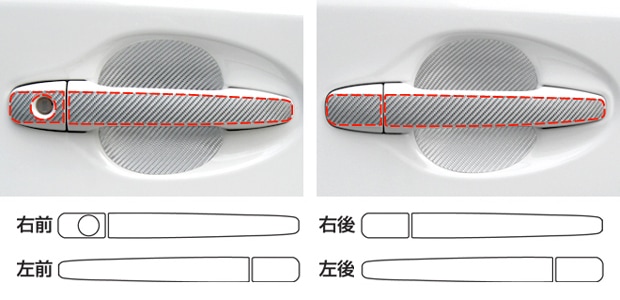 マジカルカーボン　ドアノブ　プリウス　ZVW30系　2009.5～（CDT-11）