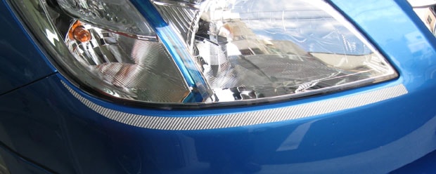 マジカルカーボン　ヘッドライトガーニッシュ　スバル　エクシーガ　YA4/5　2008.6～2011.5（CHGS-1）