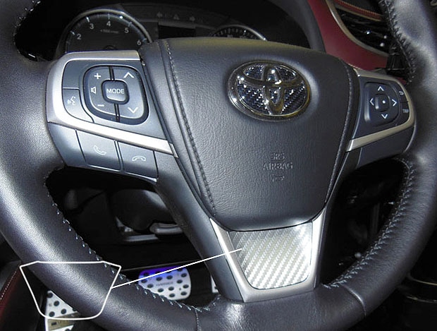 マジカルアートレザー　ステアリングパネル　トヨタ　ハリアー　ZSU60W/65W　2013.2～（LC-STPT1）