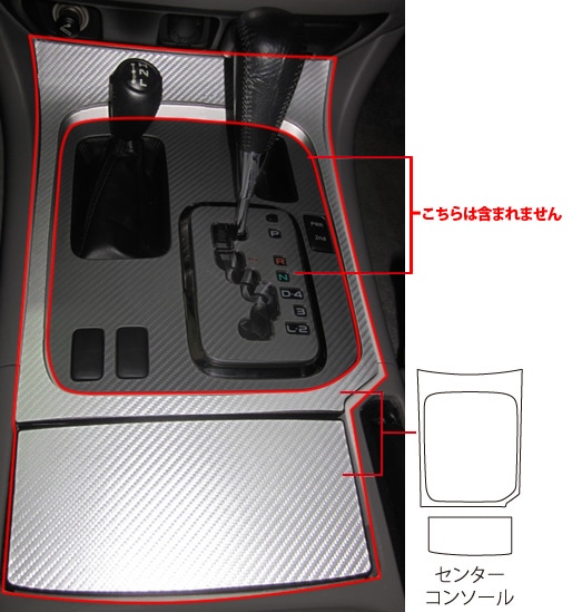 マジカルアートレザー　センターコンソール　トヨタ　ランドクルーザー　UZJ100W　1998.1～2007.7（LC-CCT8）
