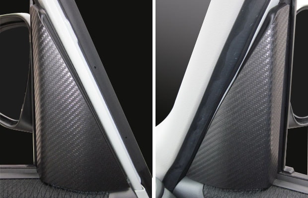 マジカルアートレザー　フロントドアコーナーパネル　スズキ　パレットSW　MK21S　2009.9～（LC-FDCSZ1）