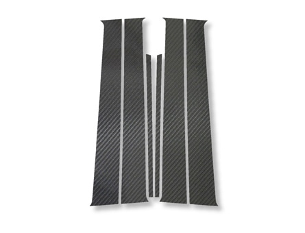 ステンレスピラー ニッサン マーチ K12 バイザー未装着車 ブラック 鏡面仕上げ AP-PILMR423-BK 入数：1セット(8枚) ステンレスピラー ニッサン マーチ K12 バイザー未装着車 ブラック