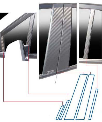 マジカルカーボン　ピラースタンダードセット　ホンダ　インサイト　ZE2　2009.2～2014.3（CPH-44）