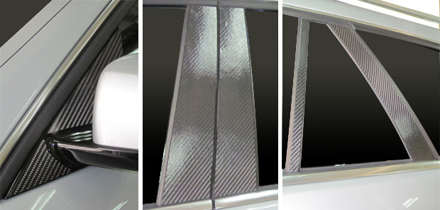 ハセプロ マジカルカーボン ピラーセット メルセデスベンツ Cクラスセダン W204 2007.6〜（CMB-17） 21％OFFクーポン10&frasl;14-20カーボンシート ハセプロ