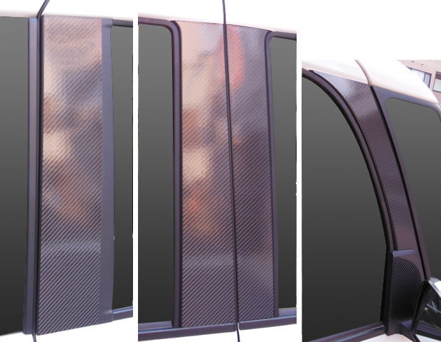 マジカルカーボン　ピラーフルセット　バイザーカットタイプ　ダイハツ　タントカスタム　LA600S　2013.10～2015.4（CPD-VF9）