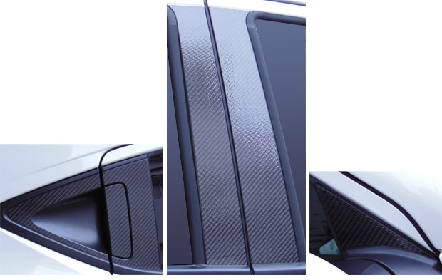 マジカルカーボン　ピラーフルセット　ノーマルタイプ　ホンダ　ヴェゼル　RU1～4　2013.11～2018.01（CPH-F57）