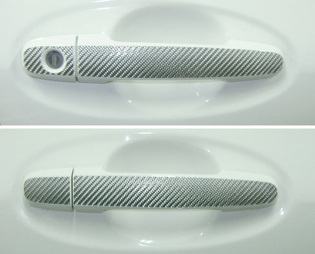 マジカルカーボン　ドアノブ　ノーマルキー用　トヨタ　ヴィッツ　KSP/NCP/SCP90系　2005.2～2008.7（CDT-18）