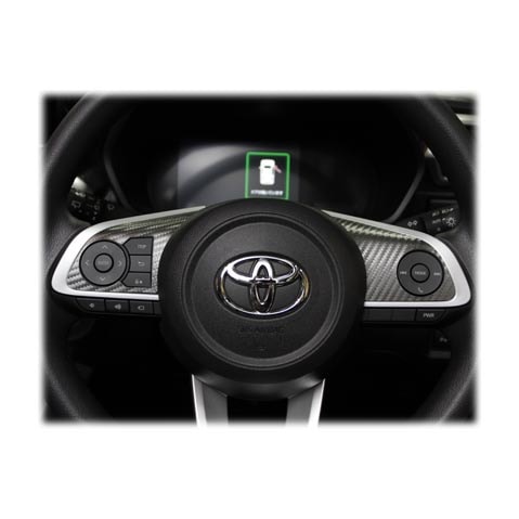 《マジカルアートレザー》ステアリングスイッチパネル　ダイハツ　ロッキー　A200系　2019.11～