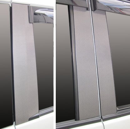 マジカルカーボン　ピラースタンダードセット　バイザーカットタイプ　スズキ　パレット/パレットSW　MK21S（CPSZ-V8）