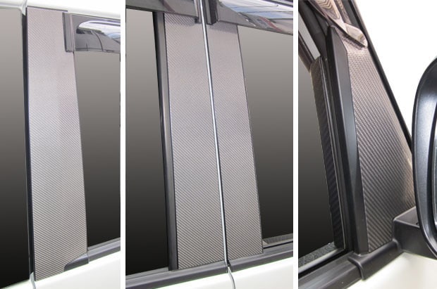 マジカルカーボン　ピラーフルセット　バイザーカットタイプ　スズキ　パレット/パレットSW　MK21S（CPSZ-VF8）