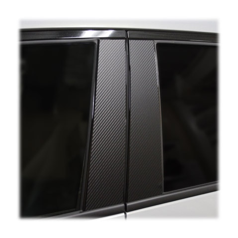 六枚　ホンダ　フィットGE型 日本製最高級マットブラックフォージドカーボンピラー 000000015525_2_0gkb7eR.jpg