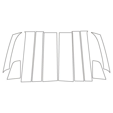 《マジカルアートシートNEO》ピラー　フルセット　ダイハツ　タントカスタム　LA650S系　2019.7～2022.9（MSN-PD15F）