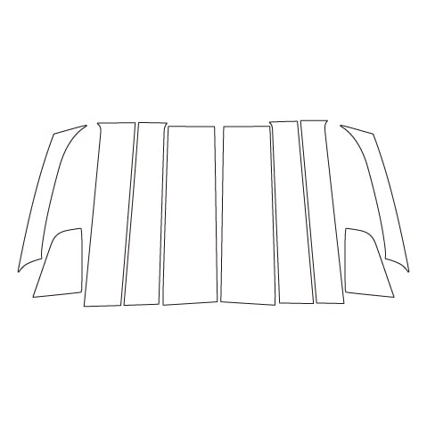 《マジカルアートシート》ピラー　フルセット　ダイハツ　タントカスタム　LA650S系　2019.7～2022.9