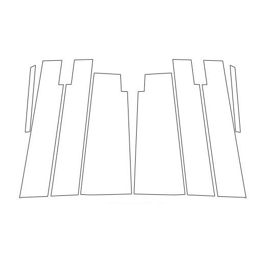 《マジカルアートシート》 ピラーセット（無限バイザー用） ホンダ オデッセイ RC1/2 アブソルート含む 2013.11～2017.10