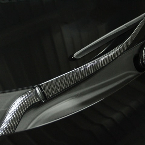 《マジカルカーボン》フロントワイパー　トヨタ　ハリアー　80系　2020.6～　ブラック（CFWAT-16）