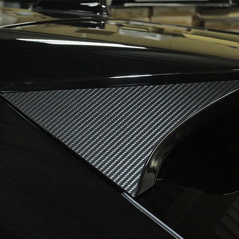 《アートシートＮＥＯ》リアウイングサイド　トヨタ　ハリアー　80系　2020.6～　ブラック（MSN-RWST14）