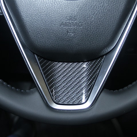 《アートシートＮＥＯ》ステアリングパネル　トヨタ　ハリアー　80系　2020.6～　ブラック（MSN-STPT3）