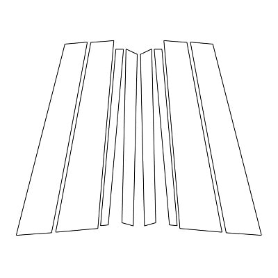 《マジカルカーボン》ピラー　スタンダードセット　BMW　X5　G05系　2019.2～　ブラック（CPB-34）