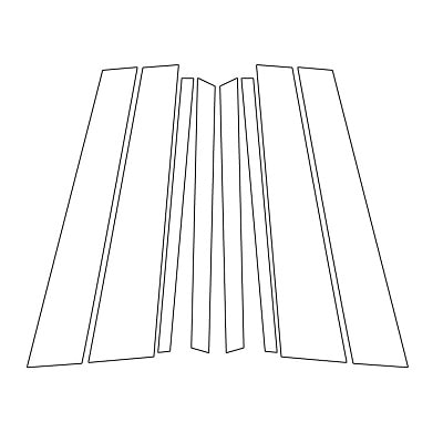《マジカルアートシート》ピラー　スタンダードセット　BMW　X5　G05系　2019.2～　ブラック（MS-PB34）