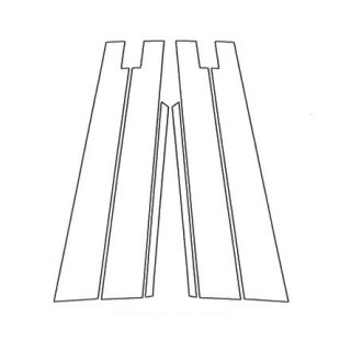マジカルアートシート　ピラーセット　バイザーカットタイプ　トヨタ　アルテッツァ　GXE10系　1998.10～2005.7（MS-PT13V）
