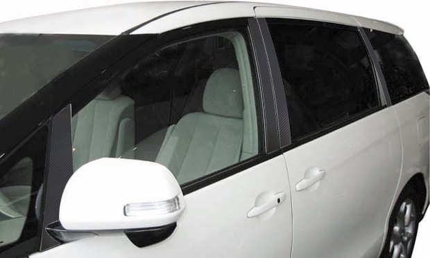 マジカルアートシート　ピラーセット10ピース　バイザーカットタイプ　トヨタ　エスティマ　 ACR/GSR50系　2006.1～（MS-PT24V）