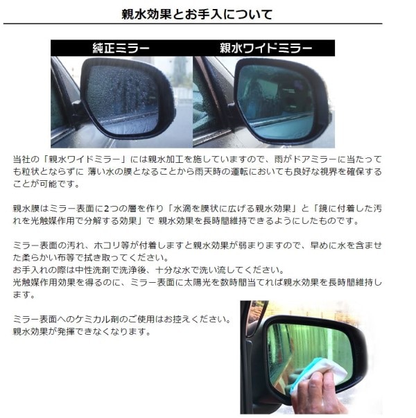 ハセ・プロ公式 オンラインショップ 本店 | ドアミラー 雨の運転