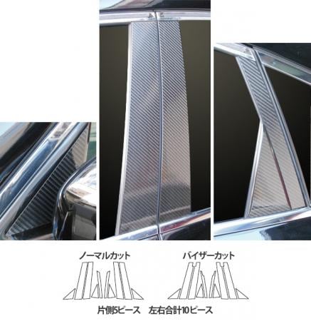 マジカルカーボン ピラー フルセット ノーマルタイプ ニッサン フーガ Y51 2009.11～2015.11 CPN-F50