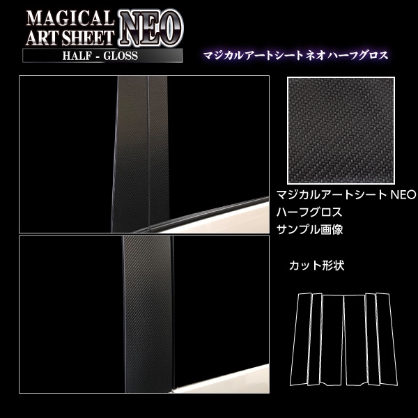 アートシートNEOハーフグロス　ピラー　スタンダードセット　ノーマルカット　日産　セレナ　C27　e-POWER ハイウェイスター　2019.10～　MSNHG-PN60