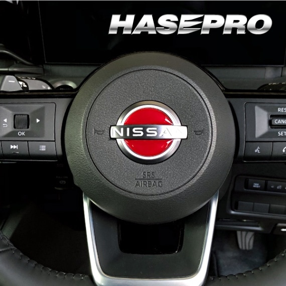 エンブレム【ニッサン】リアルカラーエンブレム ステアリングエンブレム　日産用