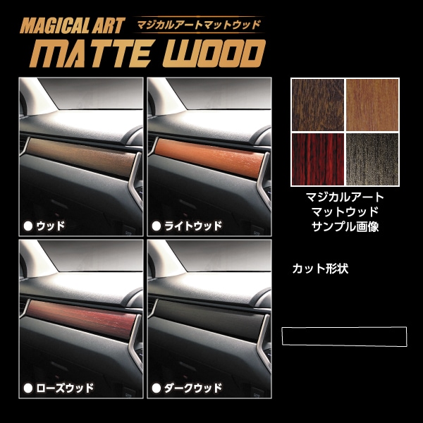 【通販限定】インテリアパネル カスタムパーツ 【HONDA】木目 シート WR-V WRV インナーパネル 内装 傷防止 汚れ アクセサリー マジカルアートマットウッド ハセプロ WIPH-6