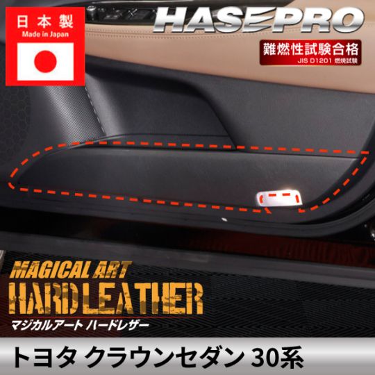 車 傷防止 トヨタ クラウンセダン 【キックガード】TOYOTA 豊田 内装 傷予防 汚れ ドレスアップ 保護 簡単 アクセサリー カスタム 30系 ハセプロ MHL-KGT24