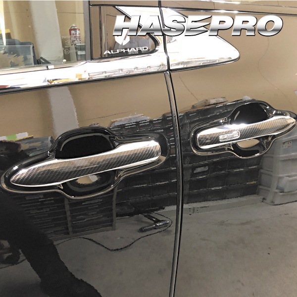 新型アルファード 40系【ドアノブ カーボンシート】マジカルアートシートNEO トヨタ 内装 傷防止 汚れ 保護 アクセサリー ハセプロ MSN-DT50