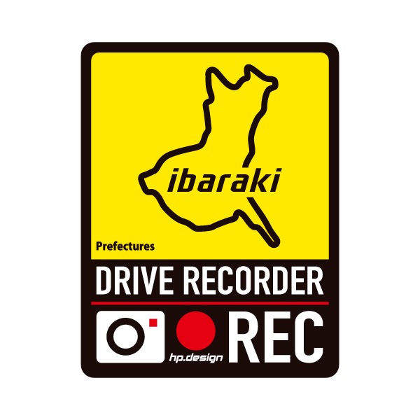 ドライブレコーダー ドライブレコーダーマグネット ドラレコマグネット ドライブレコーダー 後方録画中【ハセプロ】都道府県 ドラレコ マグネット サイン 14種