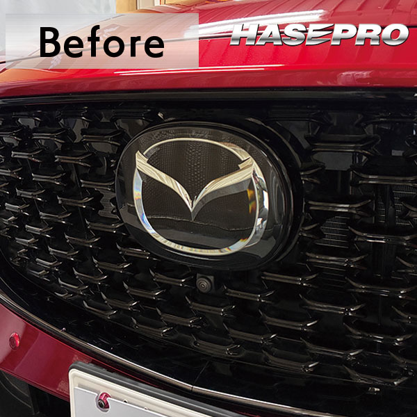 CX-5【エンブレムスモーク ガーニッシュ】CX5 KF系 MC後 2021.12～ マツダ MAZDA【3種類】外装 傷防止 汚れ 保護 エンブレム 目立ちにくい ドレスアップ カスタム EGMA1 ハセプロ