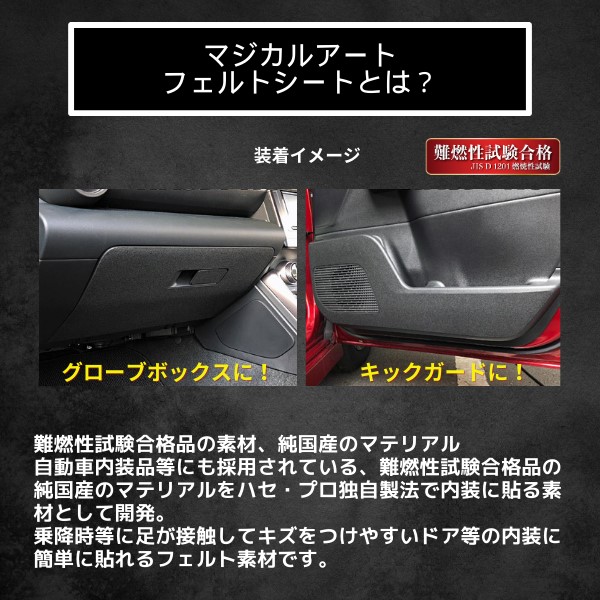 【通販限定】マジカルアートフェルトシート キックガード スズキ ジムニーノマド JC74W MF-KGSZ6