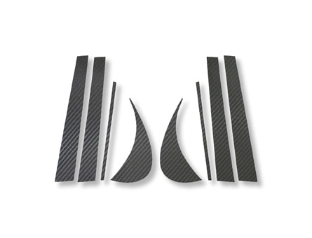 【アリスト】ピラーセット【マジカルカーボン】トヨタ 外装 傷防止 汚れ 保護 ドレスアップ パーツ カスタム CPT-11