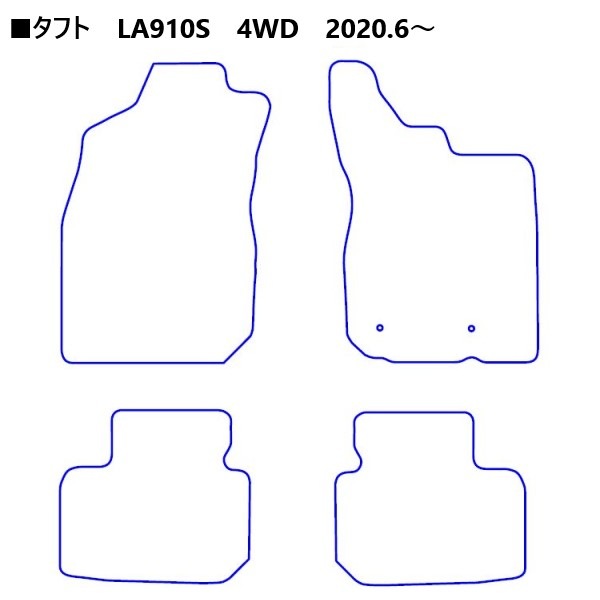 【通販限定】ハセ・プロレーシング チョイス プレステージマット ダイハツ タフト LA910S 4WD用 HPR-CPD4