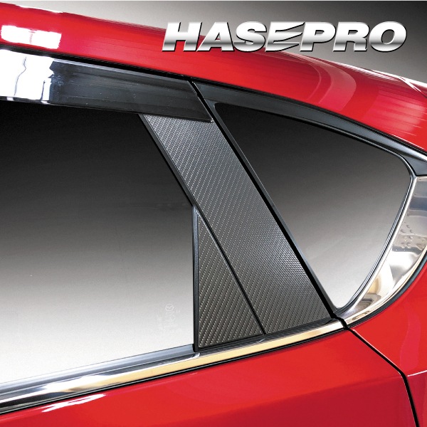 【通販限定】マジカルカーボン ハーフグロス ピラー バイザーカット CX-5 KF系 CHGPMA-V33