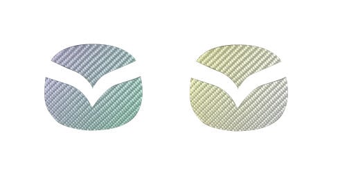 【マツダ】リアエンブレム【マジカルカーボン】外装 傷防止 汚れ 保護 ドレスアップ パーツ カスタム ハセプロ CEM-