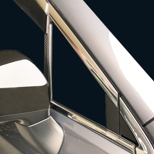 マジカルアートシート ピラーセット バイザーカットタイプ スバル レガシィアウトバック BS9 Xブレイク 2019.11～2021.11 ブラック MS-PS29V