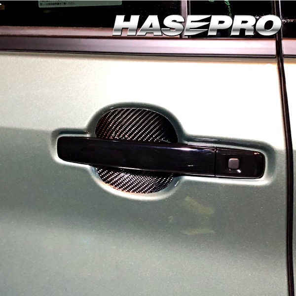 【デリカミニ】【ekクロススペース】ドアノブガード【マジカルカーボン】三菱 外装 傷防止 汚れ 保護 ドレスアップ パーツ カスタム CDGM-18