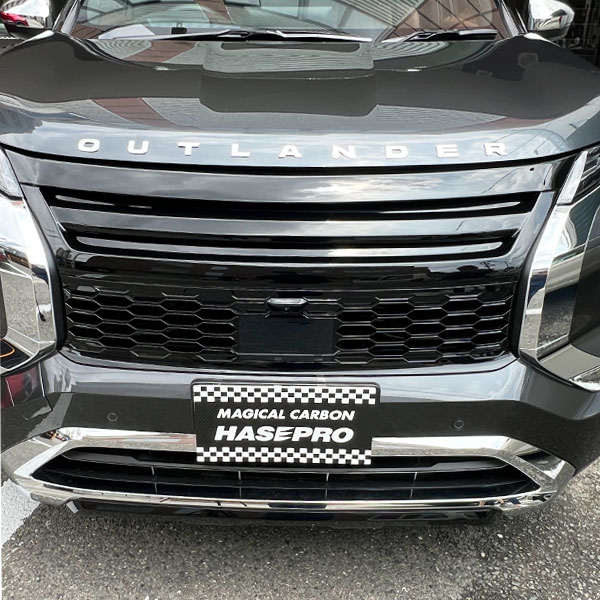 MIRABEAUシリーズ 三菱 GN系アウトランダーPHEV MC後【フロントグリル】スタイリッシュデザイン 【未塗装納品】ハセプロ hasepro MM-FG06