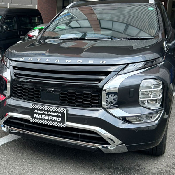 MIRABEAUシリーズ 三菱 GN系アウトランダーPHEV MC後【フロントグリル】スタイリッシュデザイン 【未塗装納品】ハセプロ hasepro MM-FG06