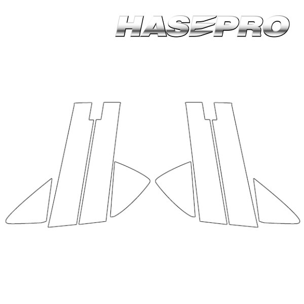 アートシートNEOハーフグロス ピラー バイザーカット フルセット マツダ MAZDA2 デミオ DJ系 MSNHG-PMA30VF