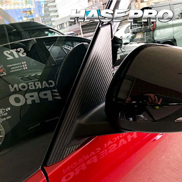 【通販限定】マジカルカーボンハーフグロス ピラー フルセット バイザーカットタイプ  日産 セレナ FC28 2022.12～ CHGPN-VF69