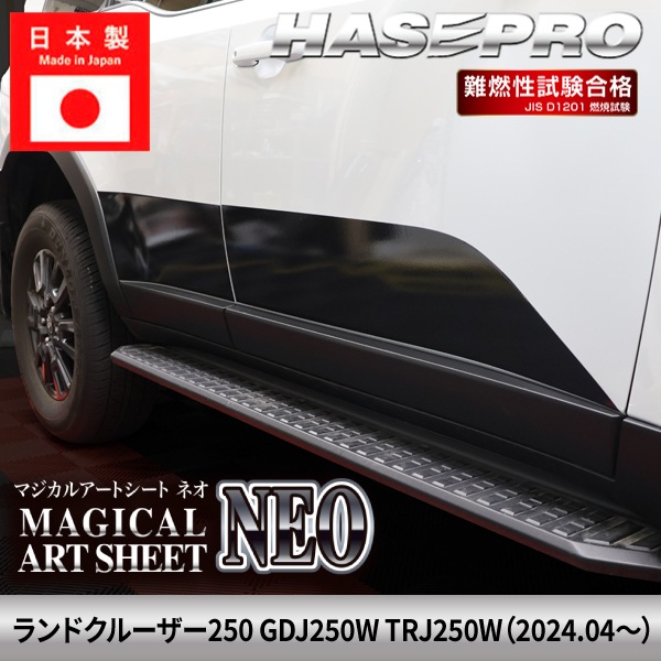 ランドクルーザー250 ランクル  ランクル250【ドアパネルガーニッシュ】 カーボンシート トヨタ TOYOTA 外装 運転席 助手席 汚れ パーツ ガード カスタムパーツ 簡単取り付け 保護 簡単 アクセサリー カスタム GDJ250W TRJ250W ハセプロ MSN-DTRT4